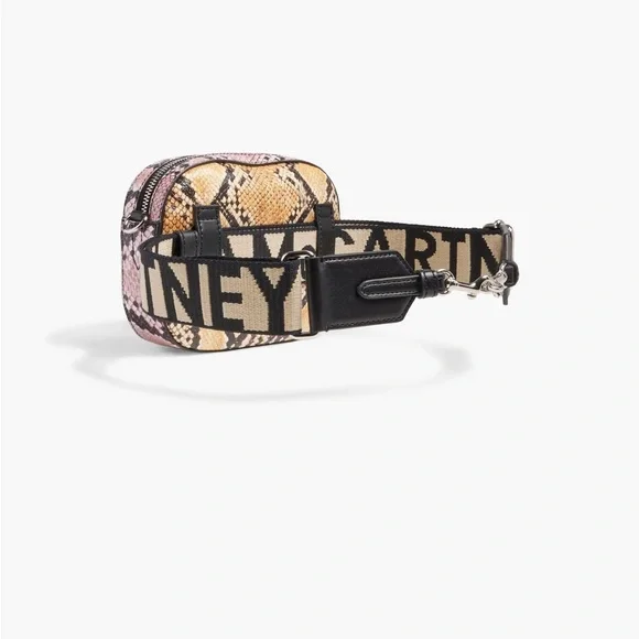 Stella McCartney Convertible Studded Faux Snake-Effect Leather Belt Bag NWT - Picture 2 of 8